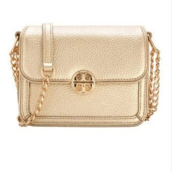 Tory Burch Duet Chain Micro Mini Shoulder Crossbody Bag Gold Hardware - Picture 7 of 8